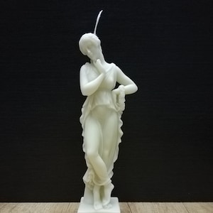 Dancer With Finger on Chin by Antonio Canova 25cm-9.84in 100% Soy Wax Handmade Candle Free Shipping - Free Tracking Number