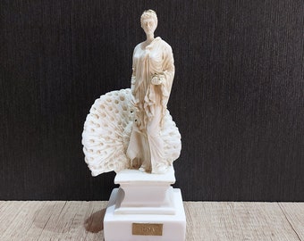 遊女フリュネ　ギリシャ彫刻　アラバスター製 ヘラ ギリシャ・ローマの結婚と家族の女神 25.5 cm - 10.03 インチ 白