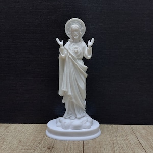Jesus Christ - Jesus of Nazareth Statue 22cm-8.66in Cast Alabaster & White Marble Handmade Sculpture  Free Shipping - Free Tracking Number