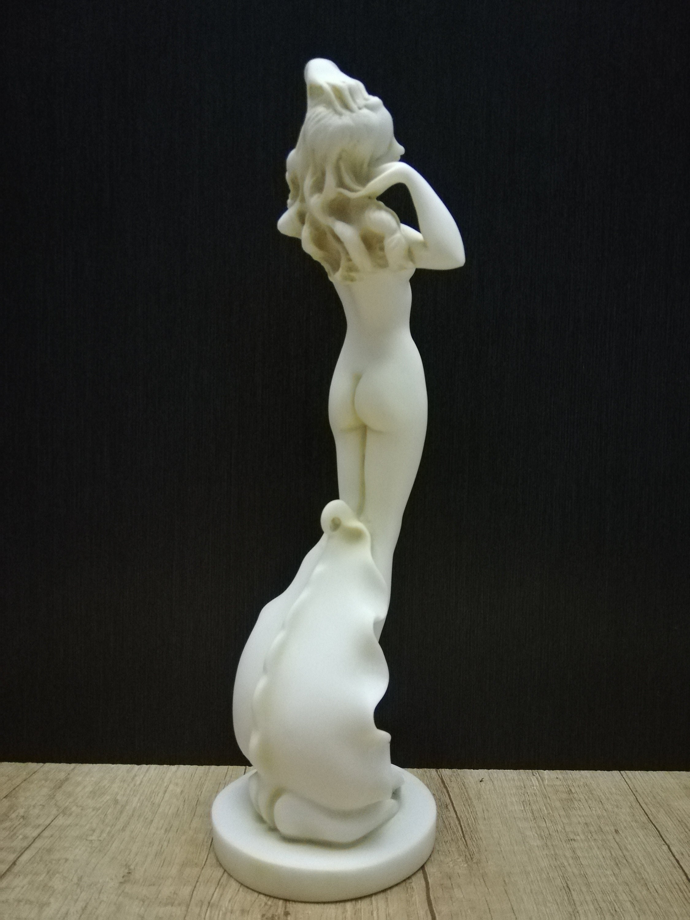 Handmade Alabaster Aphrodite Sculpture: Greek Goddess Venus Statue (12 ...
