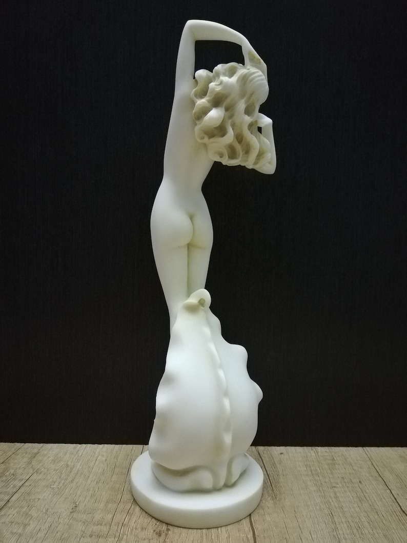 Handmade Alabaster Aphrodite Sculpture: Greek Goddess Venus Statue (12 ...