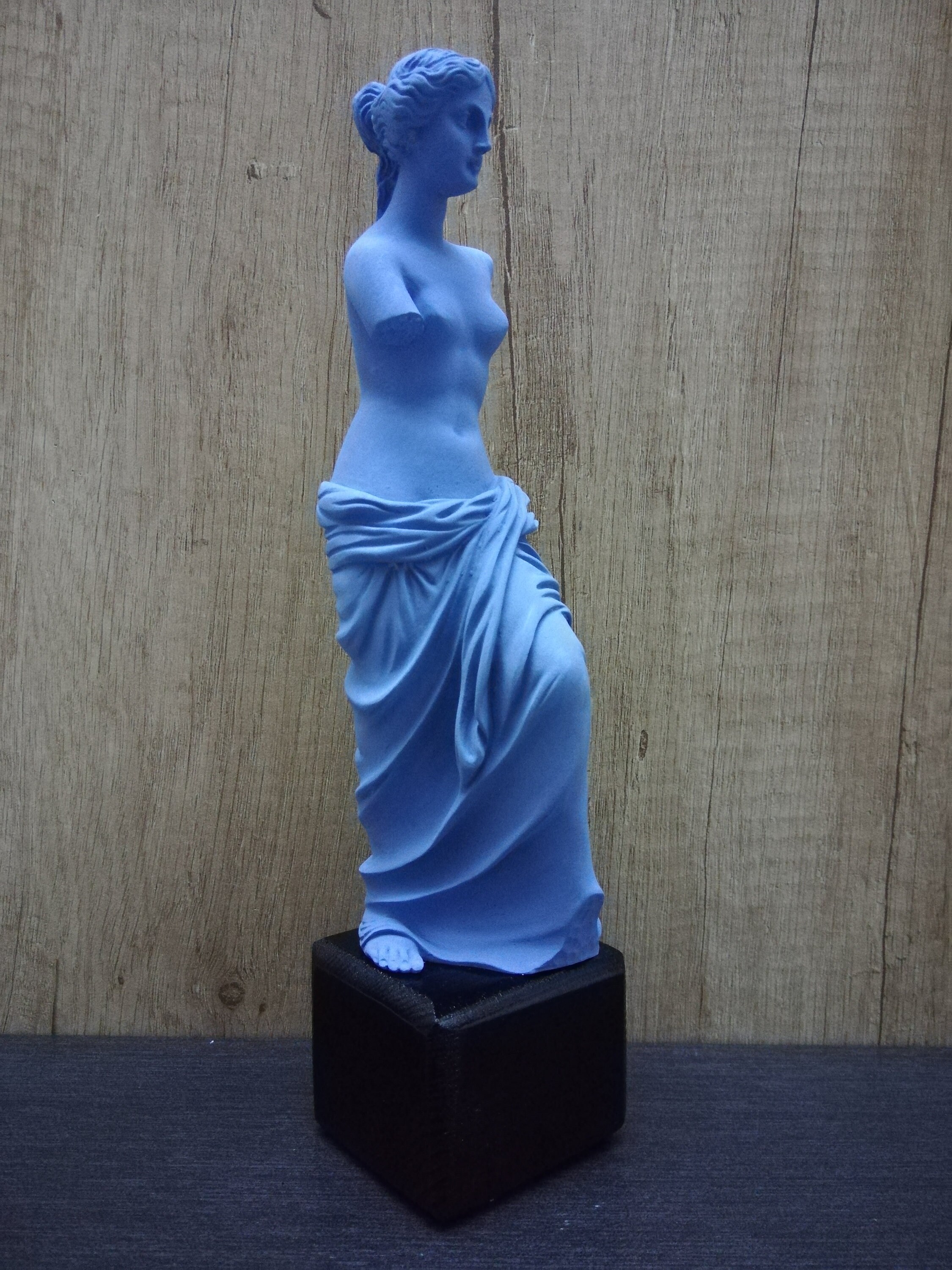 Handmade Venus De Milo Statue: Blue Alabaster Aphrodite Sculpture - Etsy