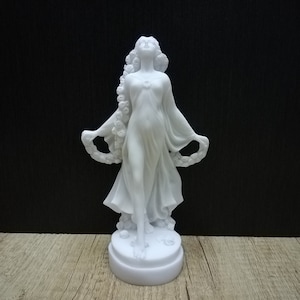 Proserpina - Persephone Goddess Of Cult, Myths & Mysteries Alabaster Handmade Sculpture 18cm-7.08in  Free Shipping - Free Tracking Number