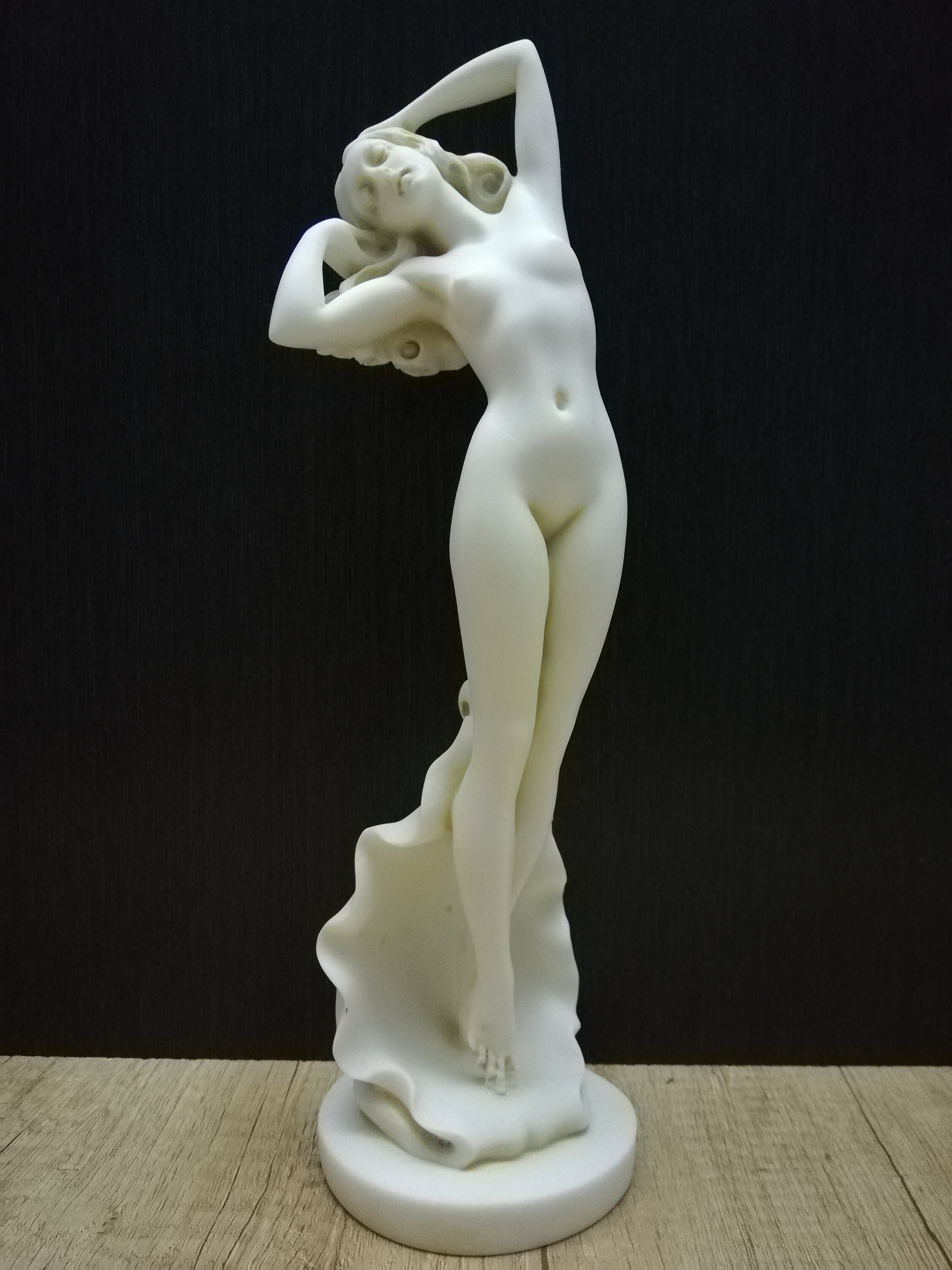Handmade Alabaster Aphrodite Sculpture: Greek Goddess Venus Statue (12 ...
