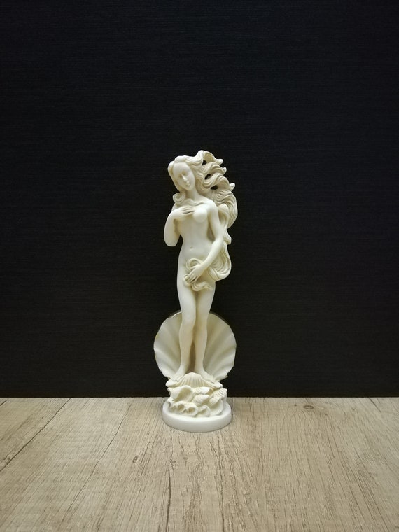 手作りアラバスター製アフロディーテ彫刻：ギリシャの女神ヴィーナス像
