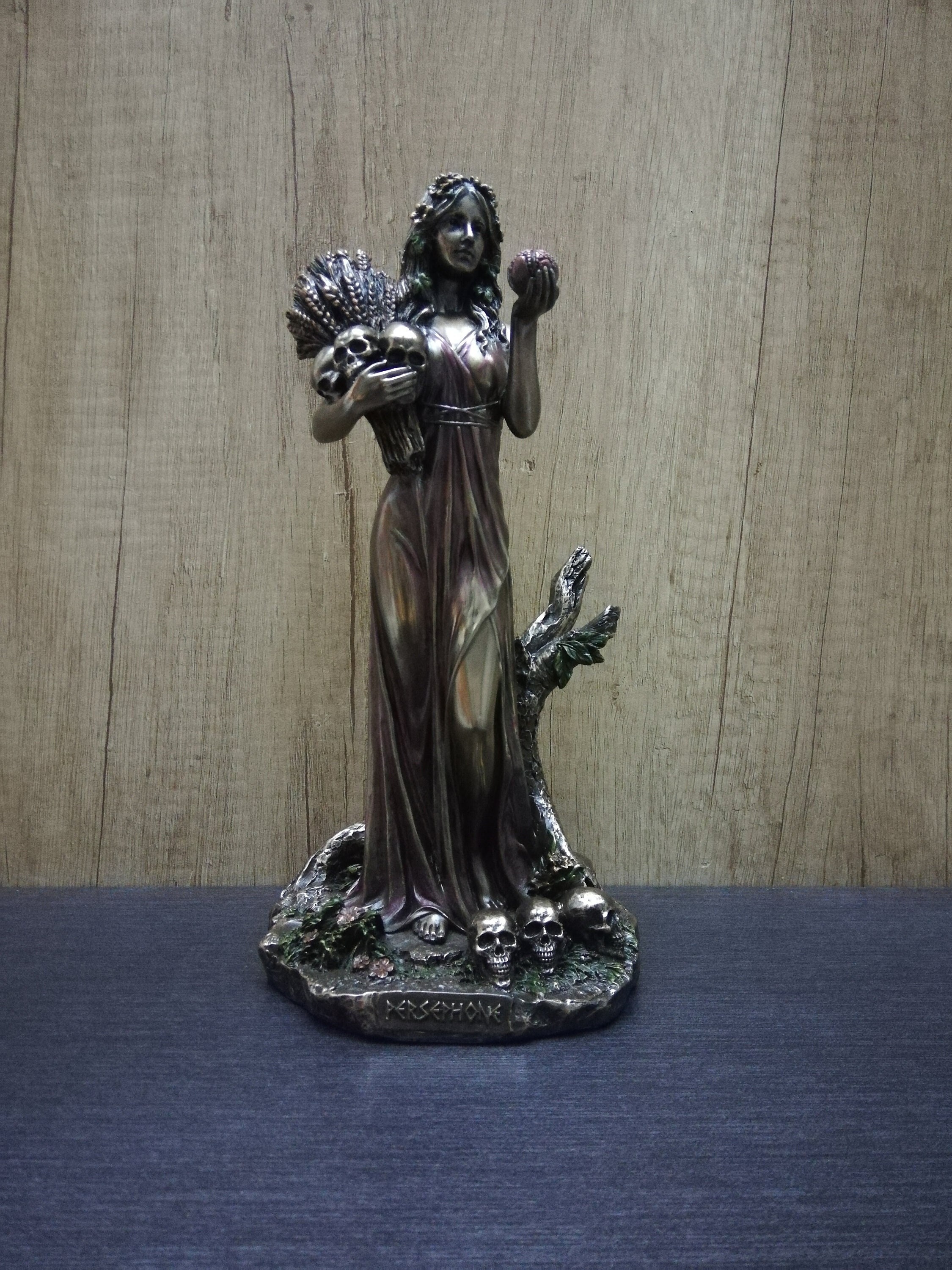 Persephone Statue Queen Of The Underworld, Bronze Finish | 10.35In