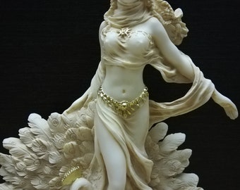 ヘラ像：ギリシャの女神アラバスター彫刻、ギリシャ製（10.03インチ