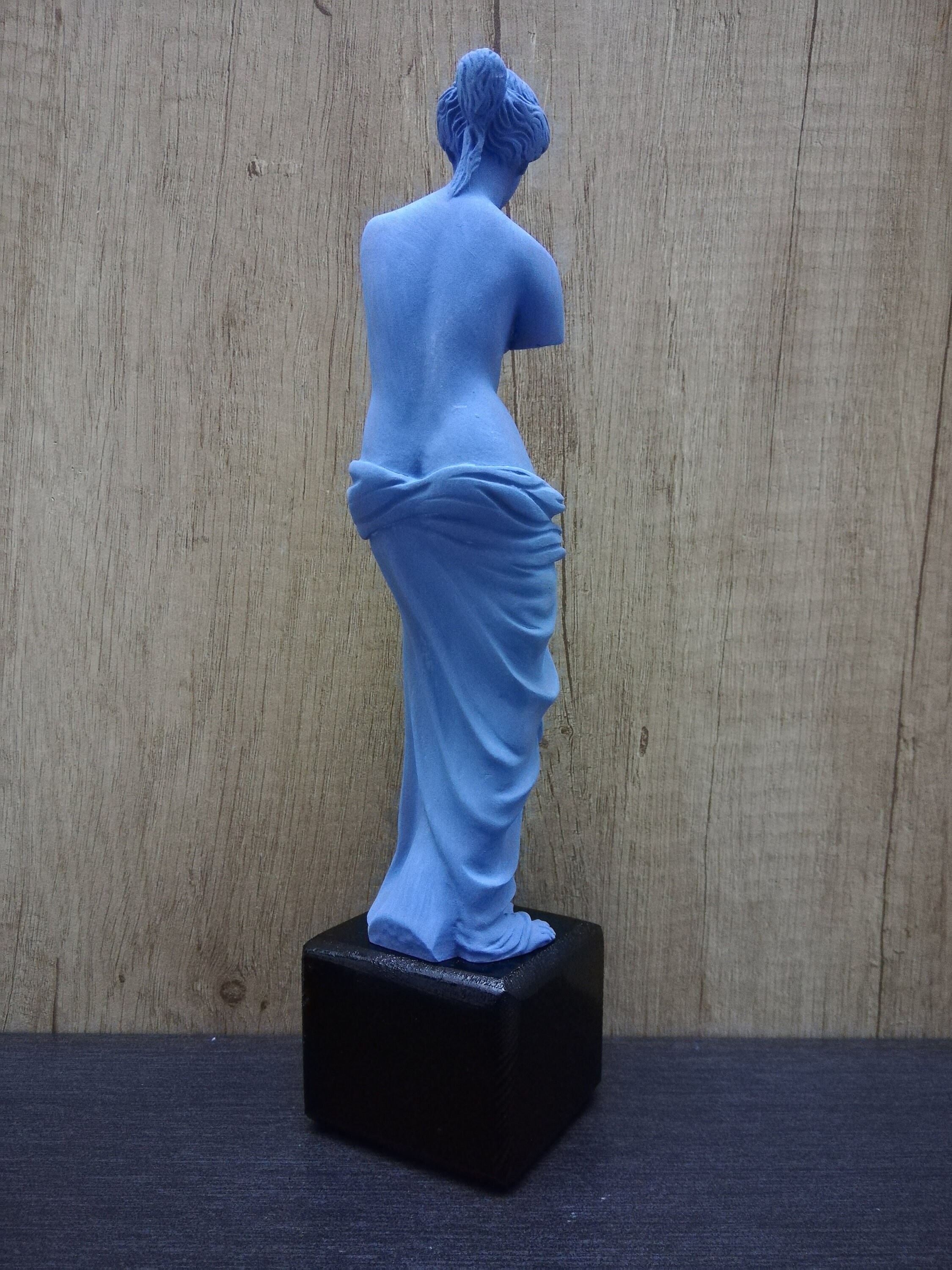 Handmade Venus De Milo Statue: Blue Alabaster Aphrodite Sculpture - Etsy