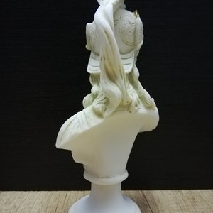 Athena Pallas Bust Head Ancient Greek Roman Goddess Athena 23.5cm 9.25In Alabaster Handmade Statue Free Shipping Free Tracking Number image 5