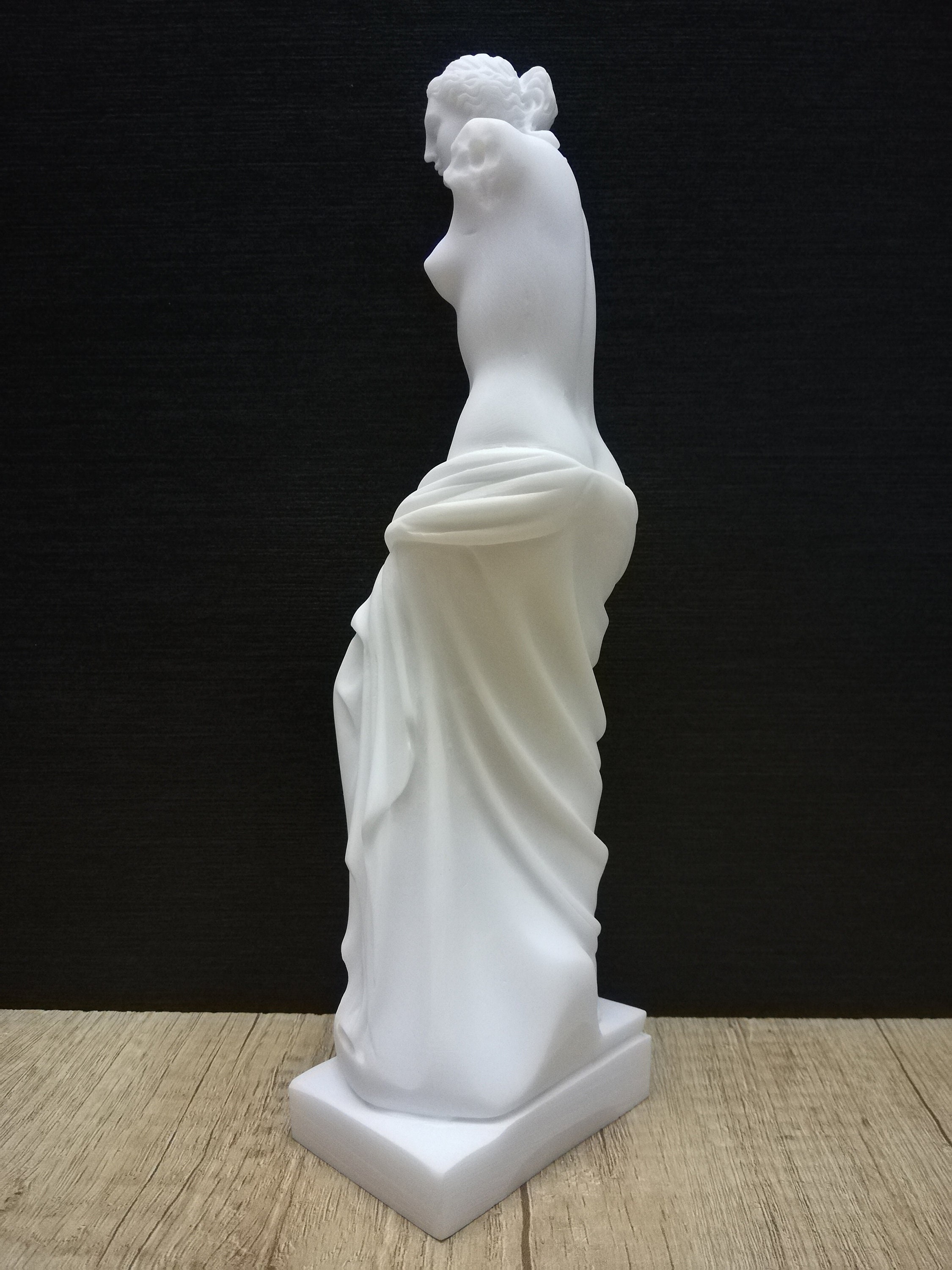 手作りアラバスター製ミロのヴィーナス像 - アフロディーテ彫刻（27 cm