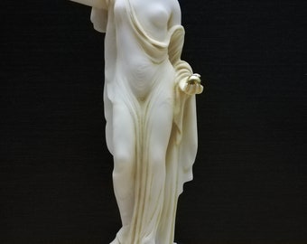 木製彫刻パラグアイ産アルパ　　　　　 ¥30,000安くなりました! 手作りアラバスター製ヘラ彫刻：ギリシャの女神像（26 cm） - Etsy 日本