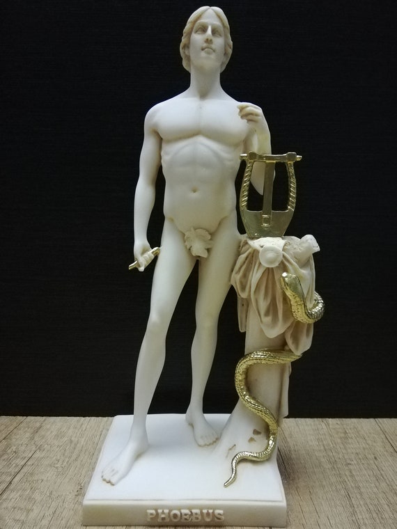 アポロ - ギリシャ ローマ音楽の神 フォイボス 28.5 cm-11.22 インチ 