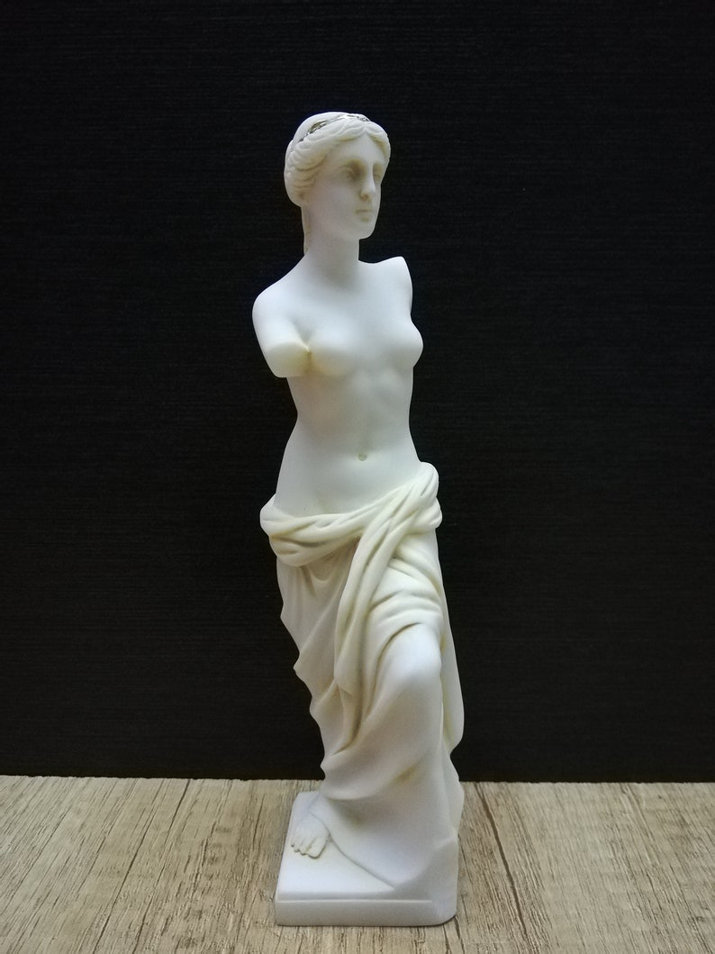 Handmade Alabaster Venus De Milo Statue - Greek Aphrodite Sculpture ...