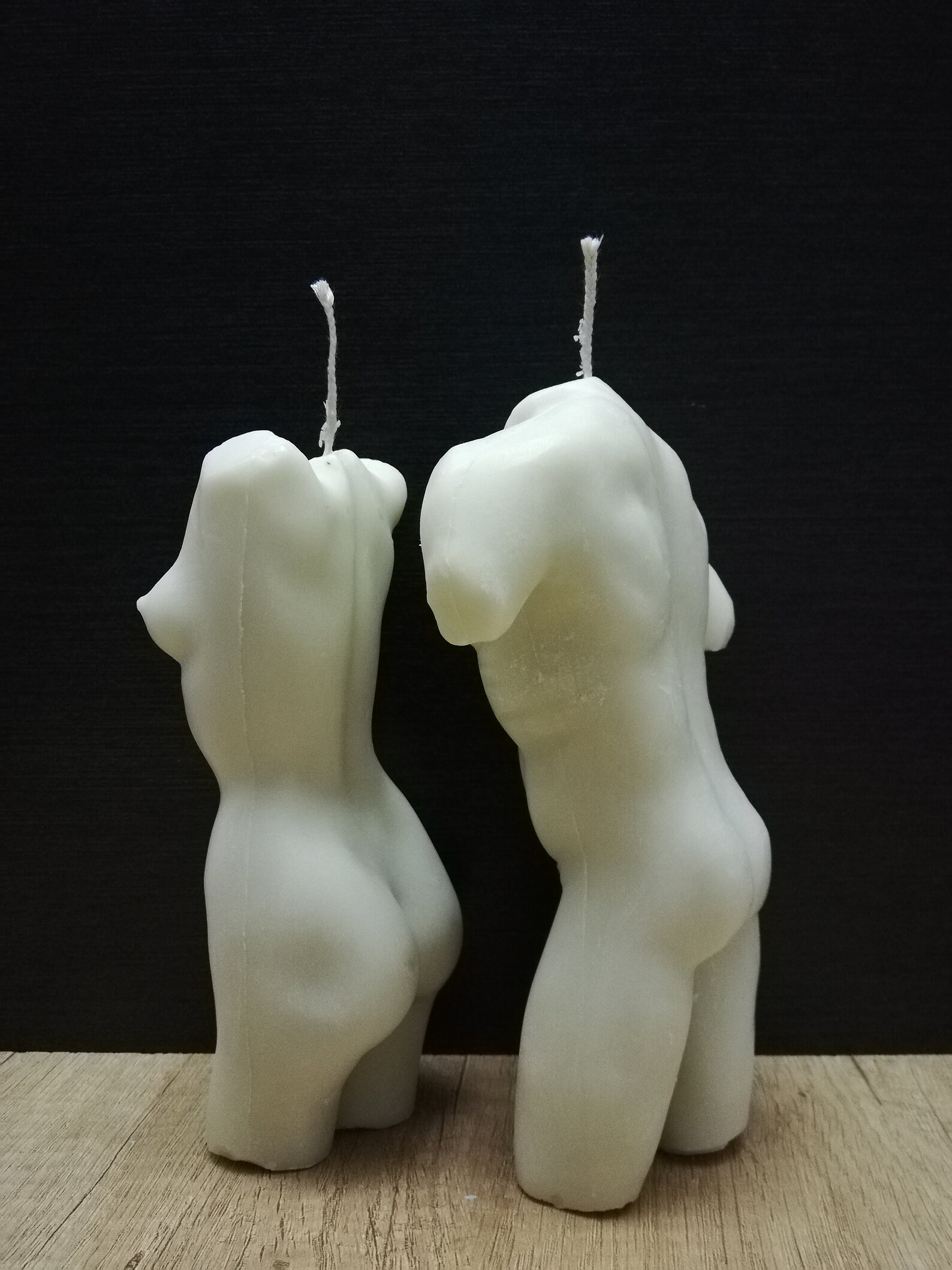 Set Venus Torso Candle 17.5cm & Hermes Torso Candle 19.5cm Etsy