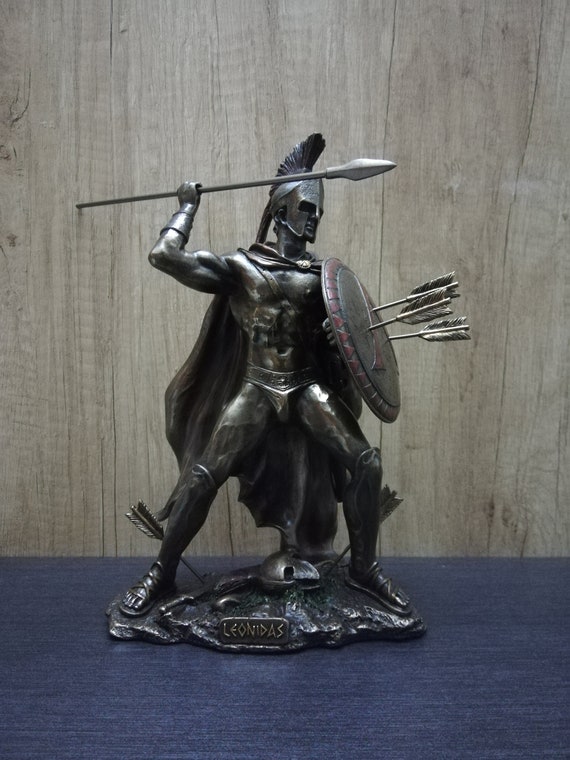 Leonidas Statue Ancient Greek Spartan King Greek Warrior Etsy