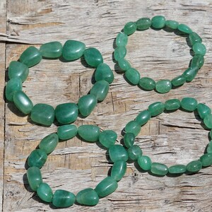 Strawberry quartz Green Tumbled Beaded Bracelet ,Gemstone bracelet,Love bracelet,Gift for her,Gift for him