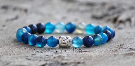 Blue onyx bracelet best sale