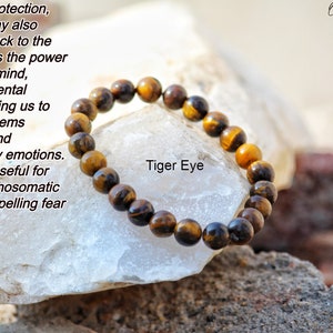 Tiger Eye Pearls Bracelet 8 mm