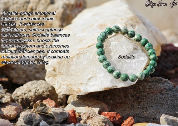 Green Jade Clear Quartz Combination Bracelet 8mm - Remedywala