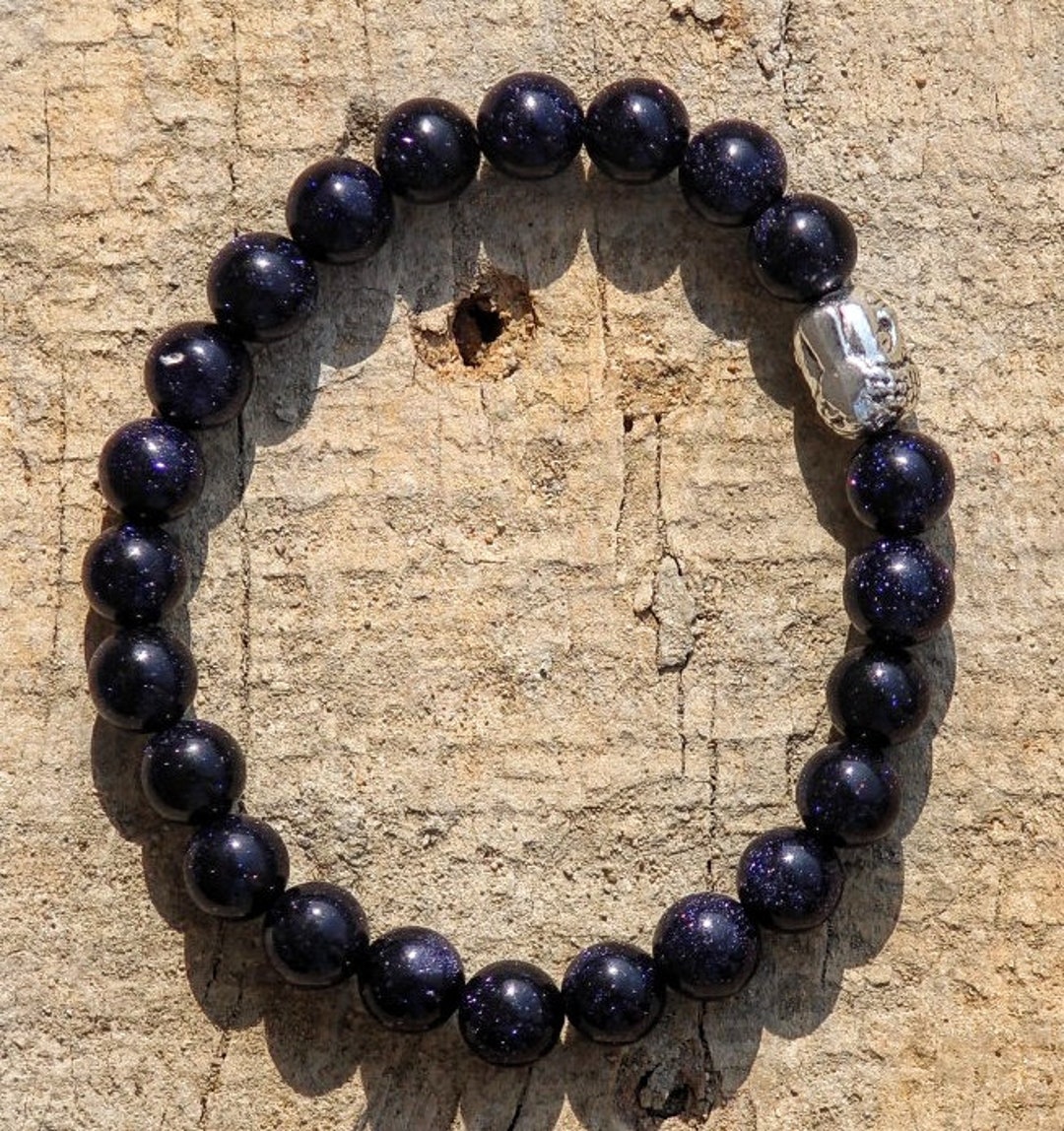 Blue Sun Sitara Stone Bead Bracelet for MEN & Woman on Etsy