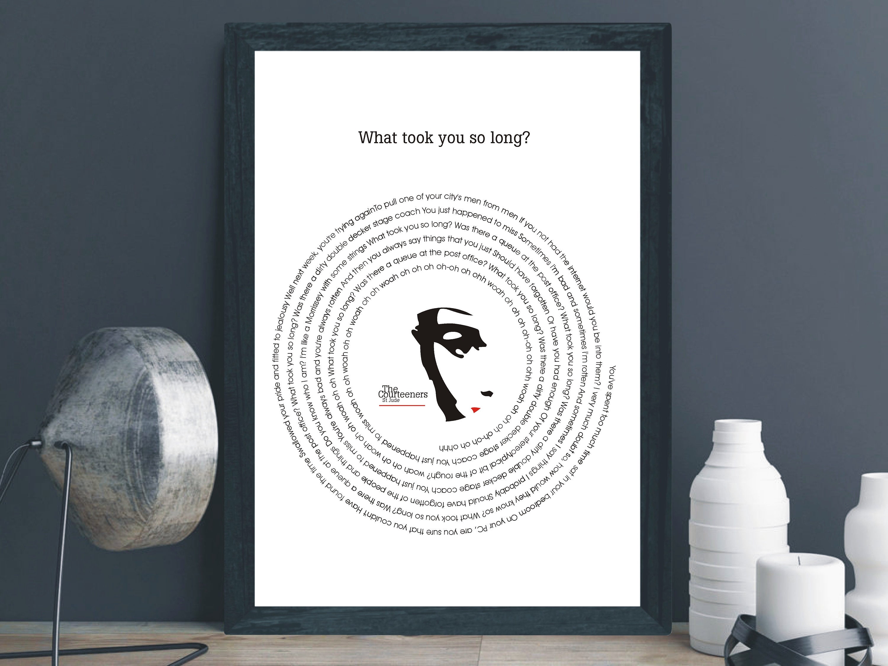 Courteeners What Took You so Long Song Lyrics Print Wall Art, Print, Lyrics, Indie, Rock, Custom Courteeners What Took You so Long Song Lyrics Print Wall Art, Print, Lyrics, Indie, Rock, Custom