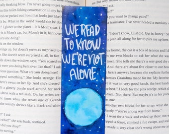 Watercolor Space Bookmark