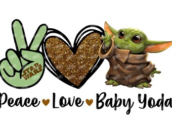 Baby Yoda Love Etsy Baby Yoda Love Etsy