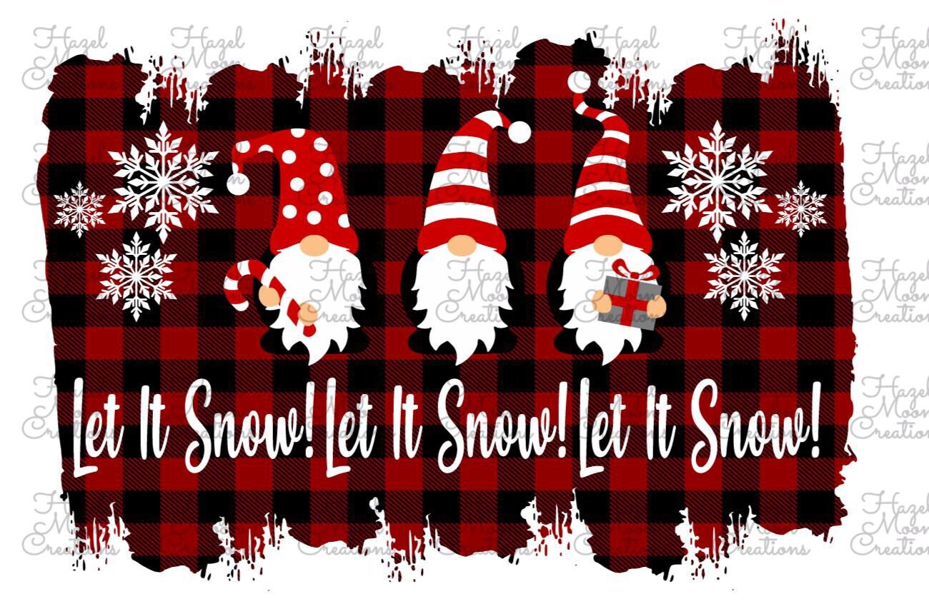 Let It Snow Let It Snow Let It Snow PNG & JPG Christmas | Etsy