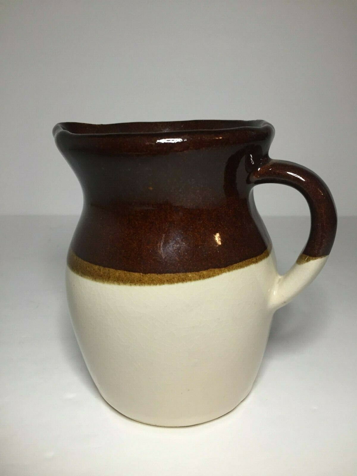 R.R.P. Co Roseville Ohio Pottery Pitcher 5 Tall Brown & | Etsy