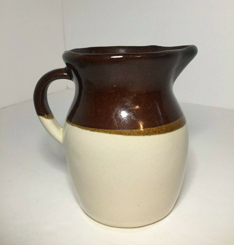 R.R.P. Co Roseville Ohio Pottery Pitcher 5 Tall Brown & Etsy