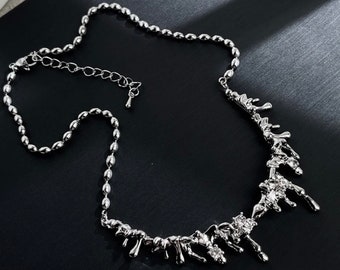 Y2K Necklace Coquette Statement Pearl Necklace Nana Anime Fairycore Valentine's day Gift
