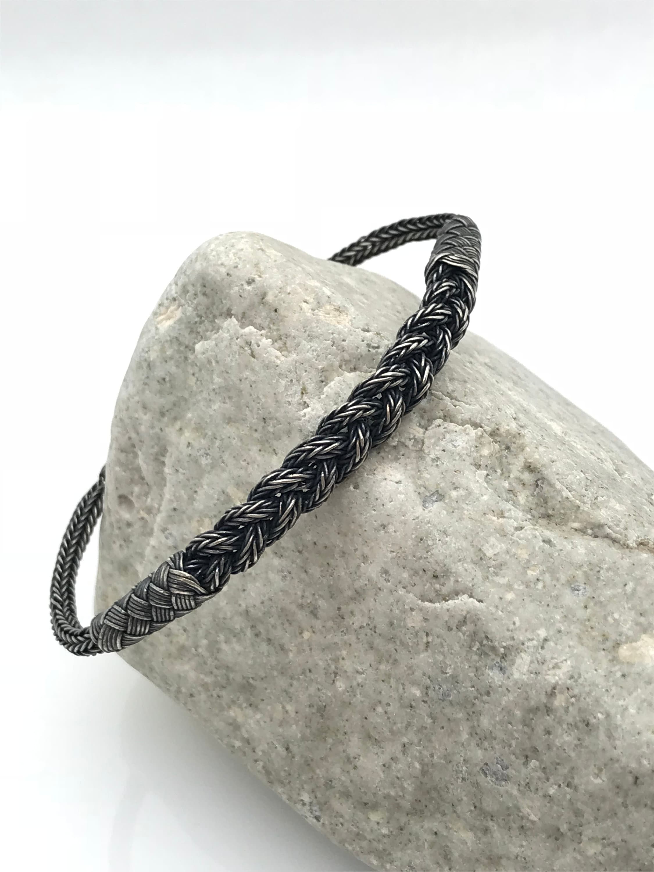 Black Braided Bracelet with Silver Accents
NWOT 9-1/2” long Men main image 4