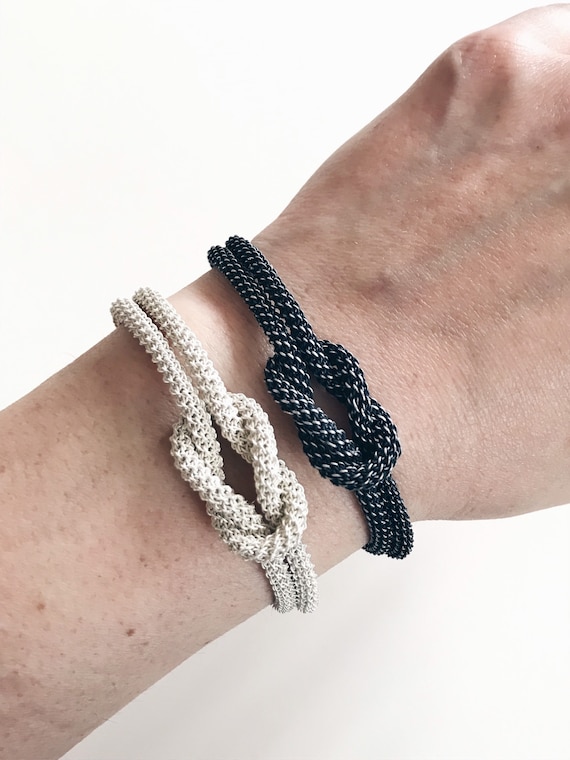 Infinity Bracelet, Nautical Bracelet, Sterling Silver Bracelet, Bracelet for Couples, Knot Bracelet, Boho Style Bracelet, Unisex Bracelet