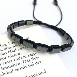 Mens Hematite Bracelet, Hematite Bracelet for Men, Adjustable Hematite Bracelet for Men, Masculine Bracelet, Best Birthday Gift for Him,