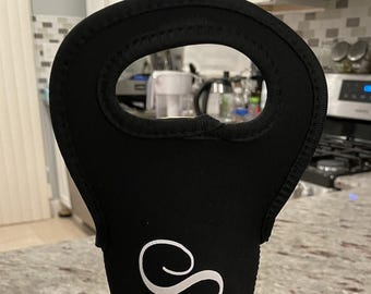 Personalized Neoprene Wine Bag, Bridesmaid Gift