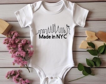 Made in NYC Baby Onesie - Custom City Skyline Bodysuit