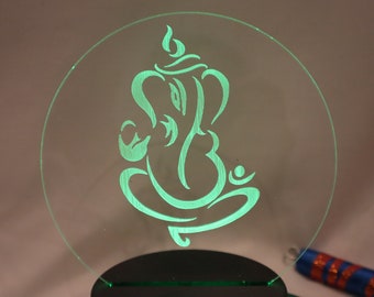 Ganesh LED Lamp | Diwali Decor | Hindu Home Ambiance (Remote/USB Powered)
