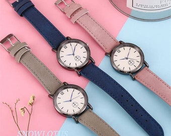 Gift idea, Frosted belt, unisex, Minimalist Watch, 7 colors opinions