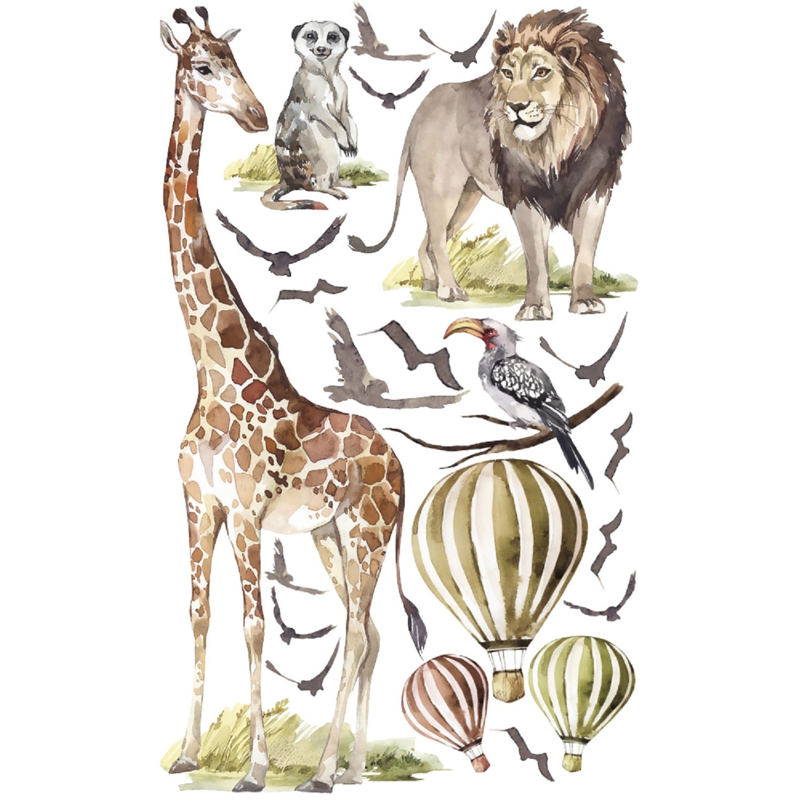 SAVANNA Wall Decal for Kids Аfrican Wall Decal Animal Etsy