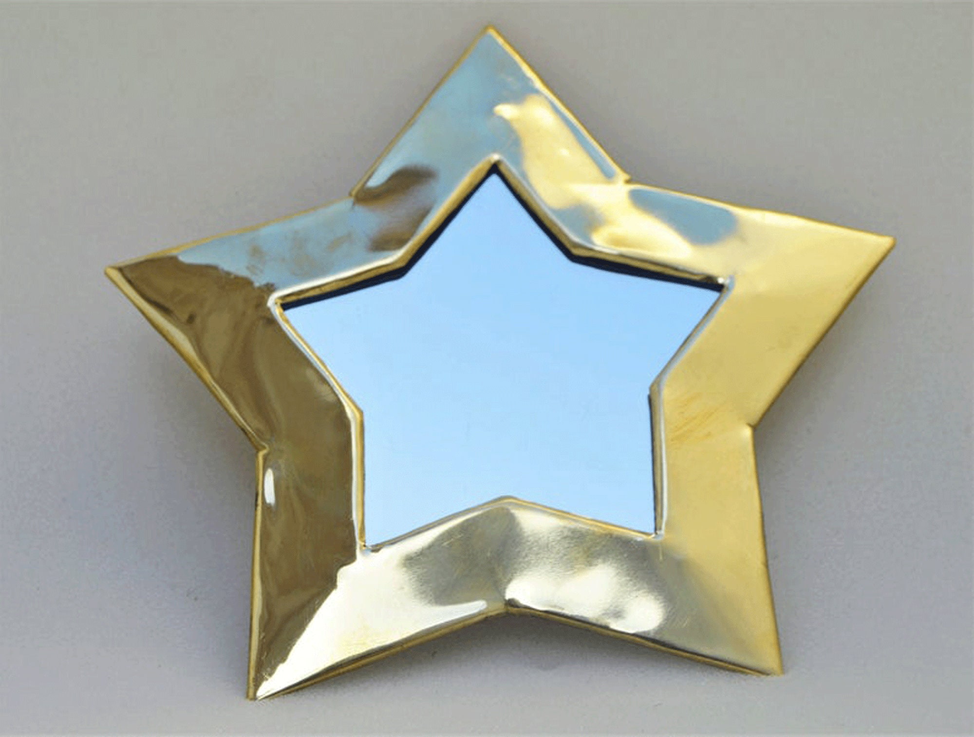 Set of 3 Small Star MirrorsHandmade Decorative Brass mirror Etsy