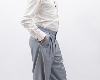 Tango Pants for Men -Light Blue Gray- Normal Waist