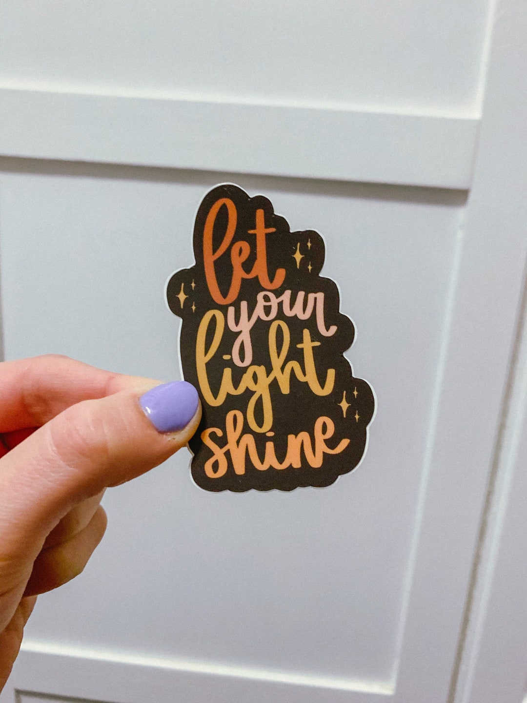 Faith Sticker/let Your Light Shine/christian Sticker/laptop Sticker ...