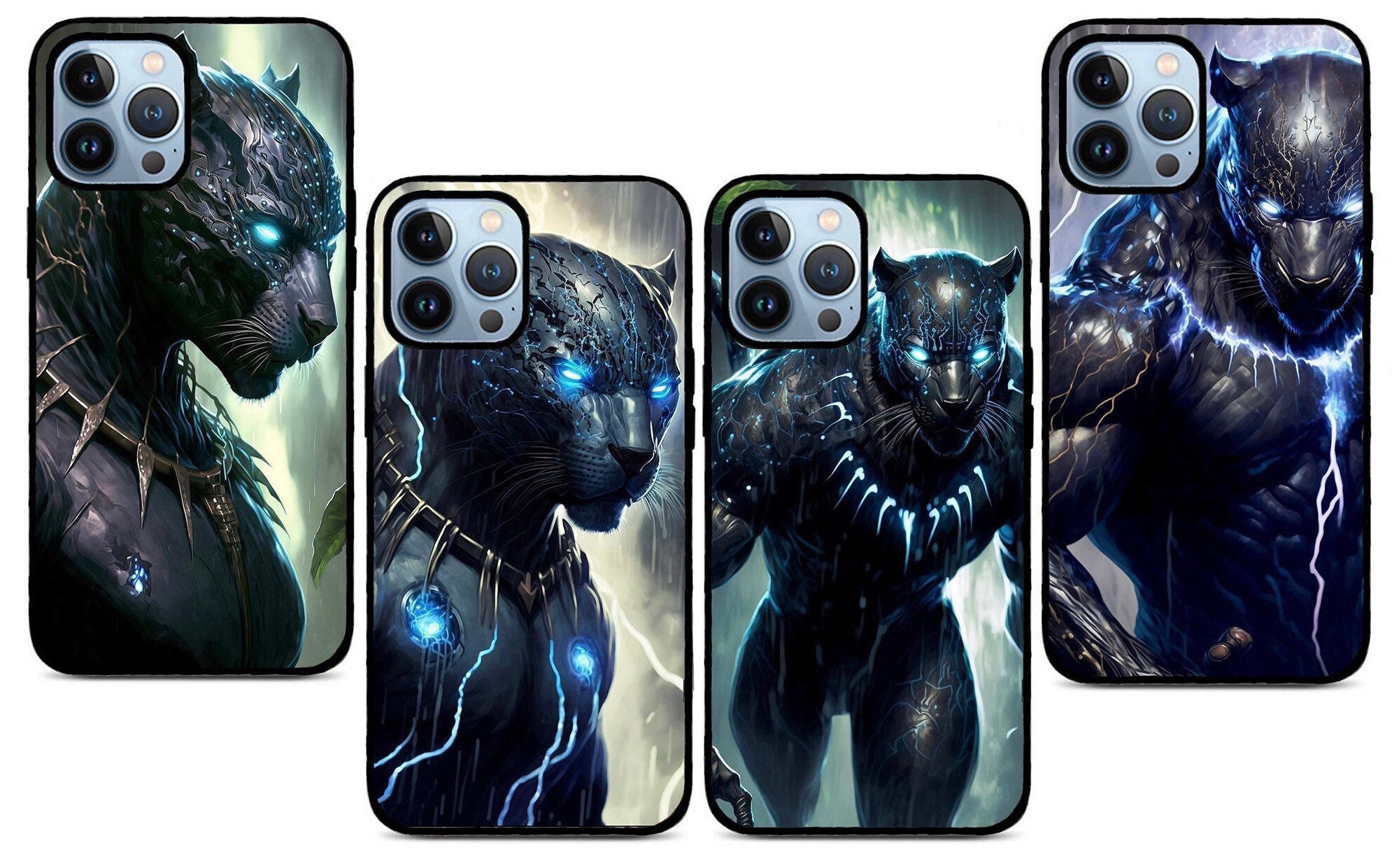 Black Panther Iphone Coque For Iphone 14, Iphone 13, Iphone 12 & Iphone 11 Models, Anime Iphone Cases Fk-49317-0