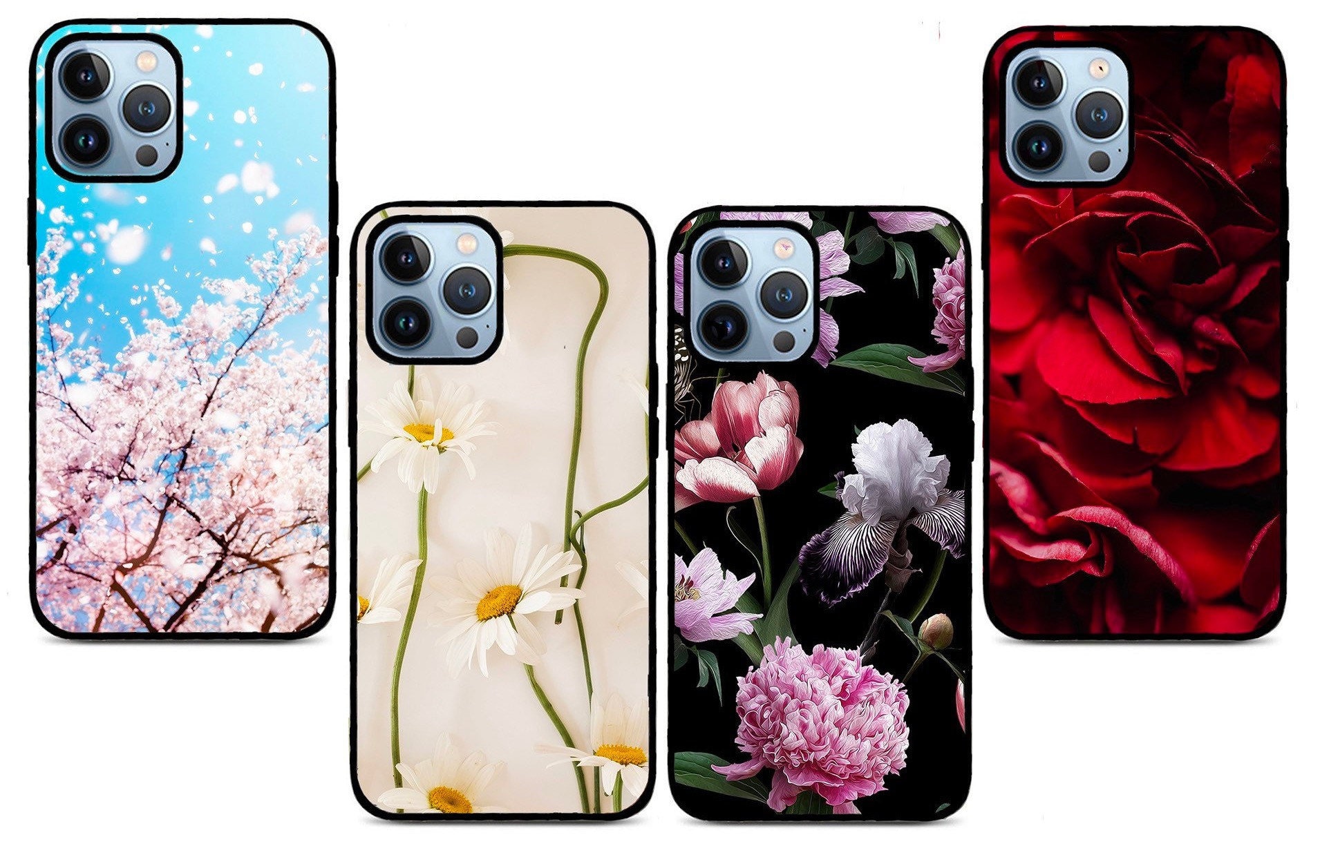 Flowers Iphone Coque Fits Models Iphone 14, Iphone 13, Iphone 12 & Iphone 11 Models Fk-32891-0