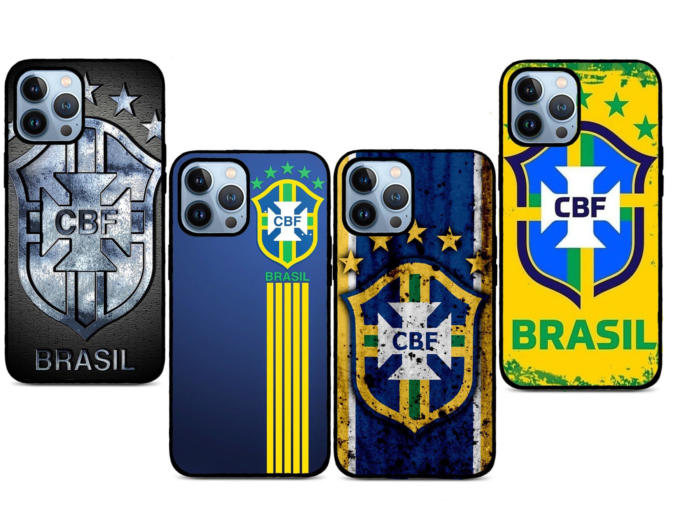 Brazil Soccer Team For Iphone 14, Iphone 13, Iphone 12 & Iphone 11 Models Iphone Case Cover World Cup Fk-44399-0