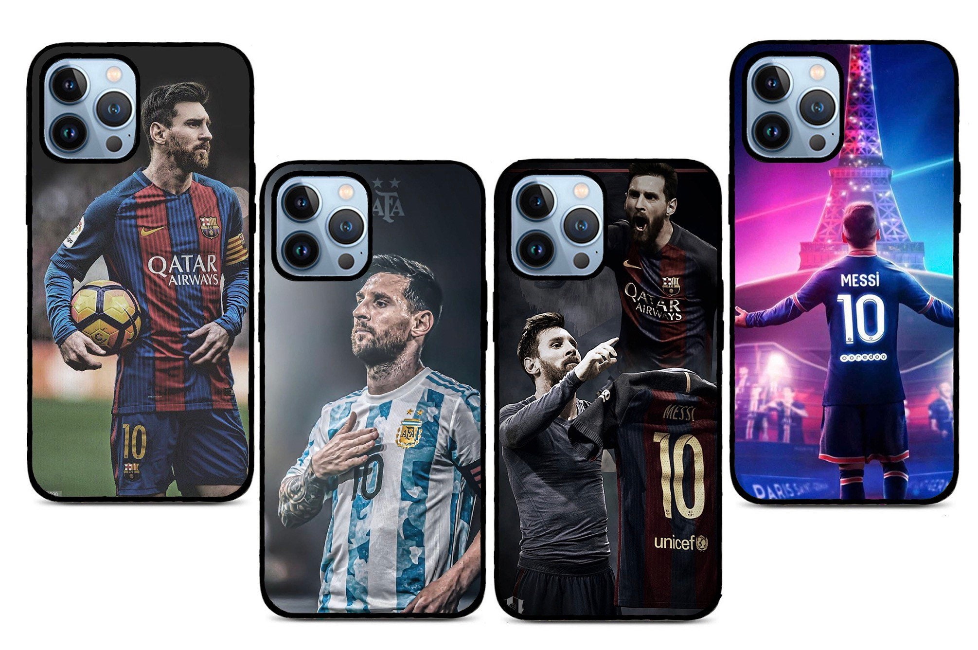 Messi Iphone Coque Fits Iphone 14, Iphone 13, Iphone 12 & Iphone 11 Models Fk-35198-0