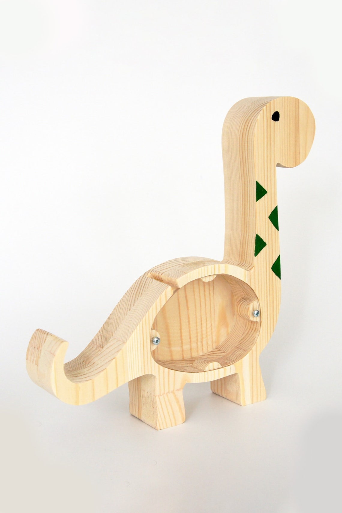 Montessori Wooden Cute Dino Dinosaur Piggy Bank Money Bank for Etsy