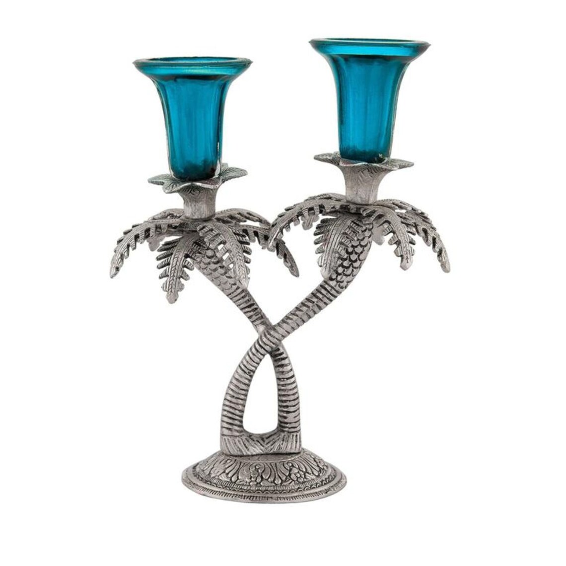 Handmade Candle Holder Palmtree Handcarved Candle Holder Etsy UK