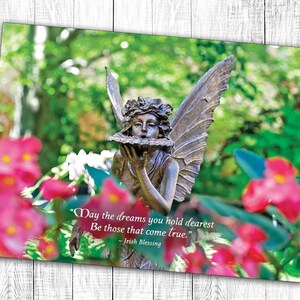 Feeënverjaardagskaart, Ierse verjaardagskaart, sprookjeskaart, Dreams you holdest, Ierse fotokaart, milieuvriendelijke kaarten, verjaardagskaart voor meisje