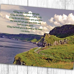 Ierse condoleancekaart, Ierse condoleancekaart, Dingle Peninsula, Ierse zegen, sympathie, Ierland, Ierse foto, sympathiezegen